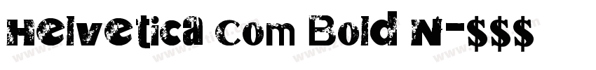 Helvetica Com Bold N字体转换